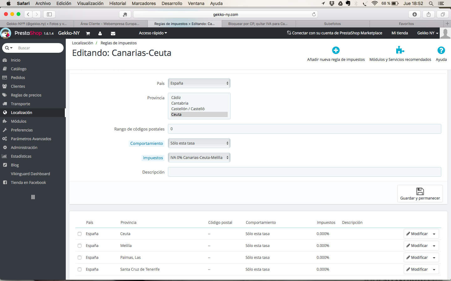 Problema Iva Canarias Discusion General Prestashop Forums