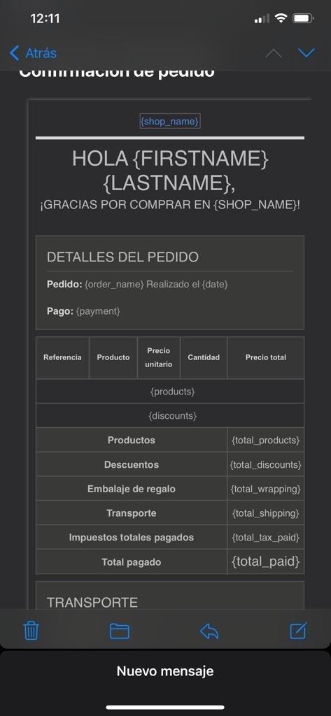 Traduccion De Email Automatico Pago Via Paypal Desarrolladores Prestashop Prestashop Forums